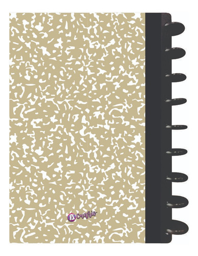 Cuaderno Discos T/frances 80hjs 105grs Pastadura 2 Separador Comopsition Beige