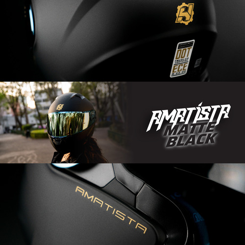 Hax Helmets Casco Abatible Dot + Ece. Amatista Matte Black