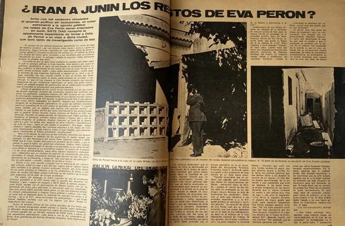 Siete Días, Eva Perón El Regreso 1971 Ex6 (Usado)