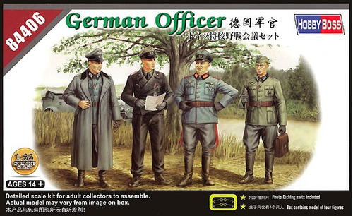 4 Soldados Oficiales Alemanes 1/35 Hobbyboss 84406 German Of