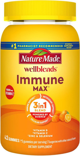 Suplemento Immunemax Wellblend Nature Made 42 Gomitas