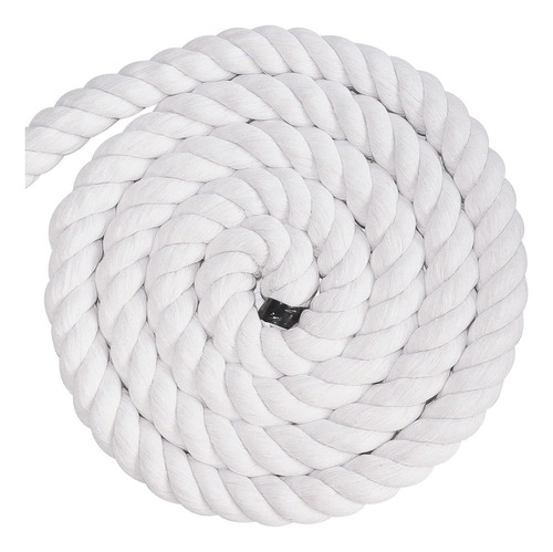 Cuerda De Algodón Blanco 2.5 Cm X 15 M Para Manualidades