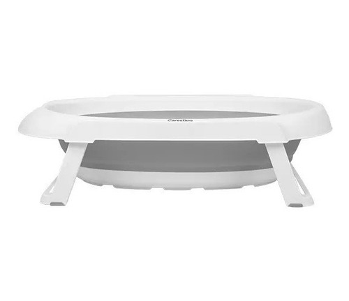 Bañera para bebe Carestino plegable gris con soporte