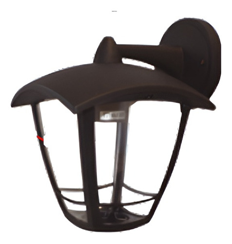 Farol Mural Superior E27 Ip54 Negro  Enerlux