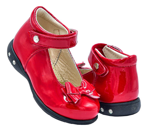 Zapato Niña Chabelo 32910 Charol Rojo Moda Casual 12-14.5 (1
