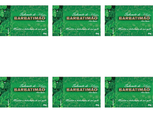 Kit 6 Bionature - Sabonete Barba Timão Antisséptico 90g