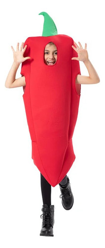 Disfraz Infantil De Pimiento Rojo Con Verduras Y Chile