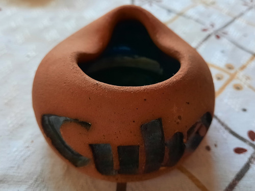 Cenicero Artesanal Traído De Cuba Para Habanos En Ceramica