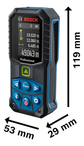Medidor Láser Bosch Glm 50-27 Cg Con Luz Verde Y Bluetooth