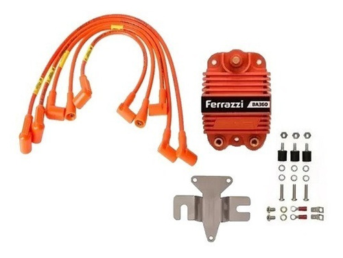 Cables Ferrazzi + Bobina Msd Fiat Duna Uno 147 Tipo 1.4 1.6