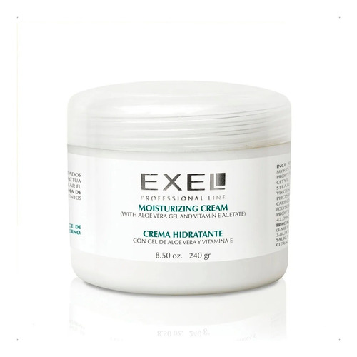Crema Hidratante Facial Exel Aloe Vera Vitamina E X 240gr 