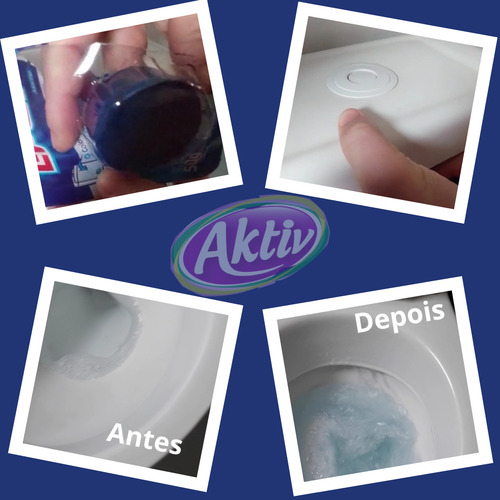 12 Bloco Caixa Acoplada Sanitário Tablete 45g Duo Marine Aktiv