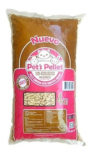 Pellet Sanitario. Bolsa 4kg. Sin Químicos. 100% Natural.