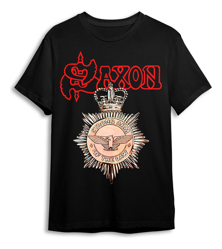 Polera Saxon - Strong Arm Of The Law - Holy Shirt