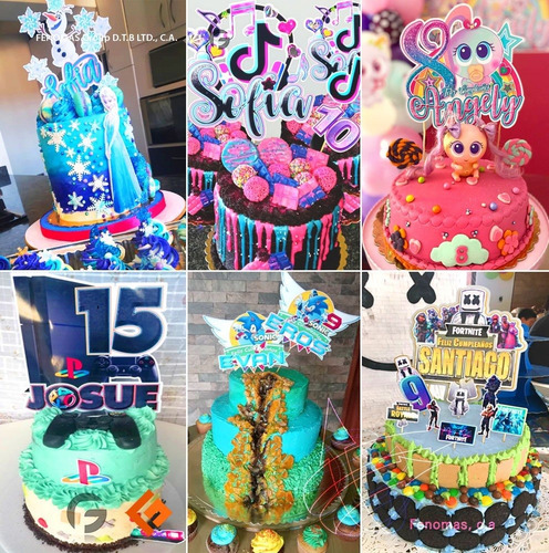 Topper Para Tortas Minitoppers Cupcake Personalizado Ocasion