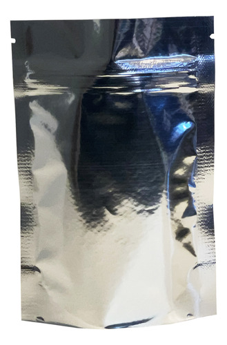 1000 Saquinhos Stand Up Metal Transparente 10x15 Fecho Zip