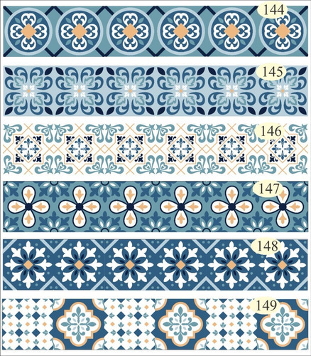 Guardas Adhesivas Azulejos Vinilo  3u X 6cm