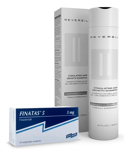 Kit Finatas 5mg Finasteride + Reversil® Shampoo Estimulador