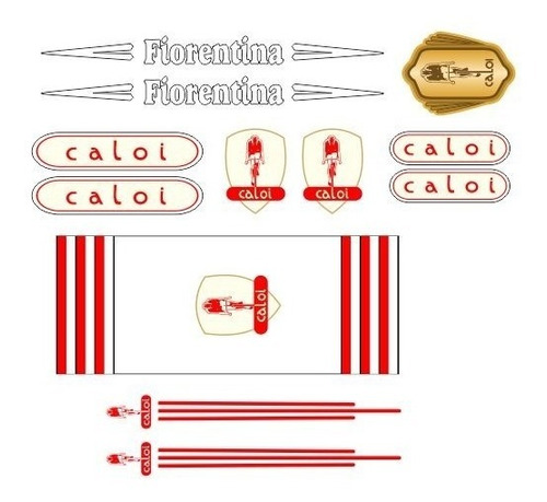 Adesivo Para Antiga Bicicleta Caloi Fiorentina -  Vtg81