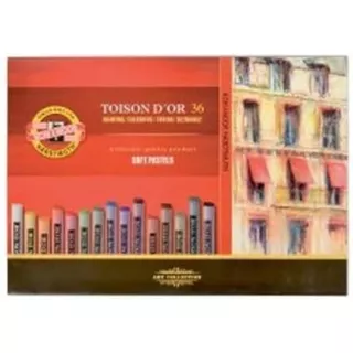 Toison D'or 129189 Tizas Pastel Suaves Set De 36 Colore...