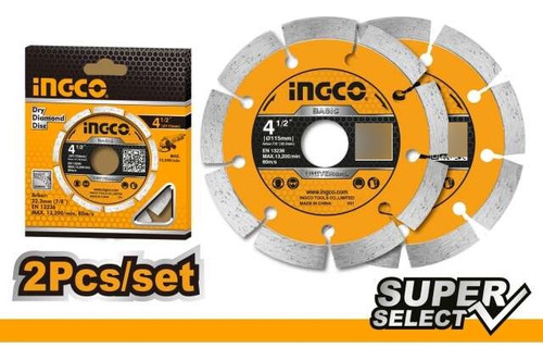 Set De Discos Segmentados X2 4 1/2 Super Select #dmd0111523