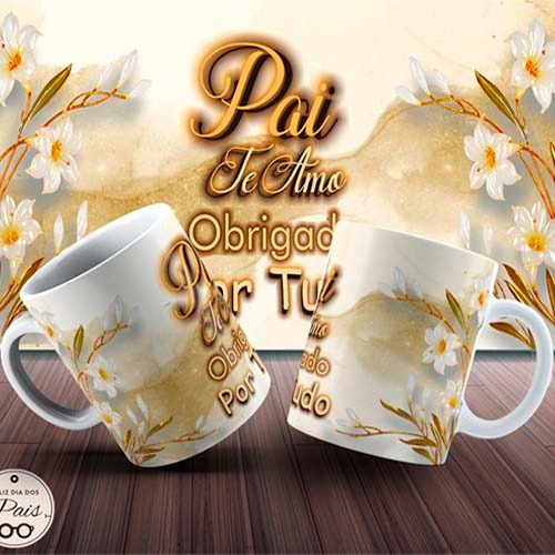 Estampas Corel Dia Dos Pais Editáveis Sublimação Mockups