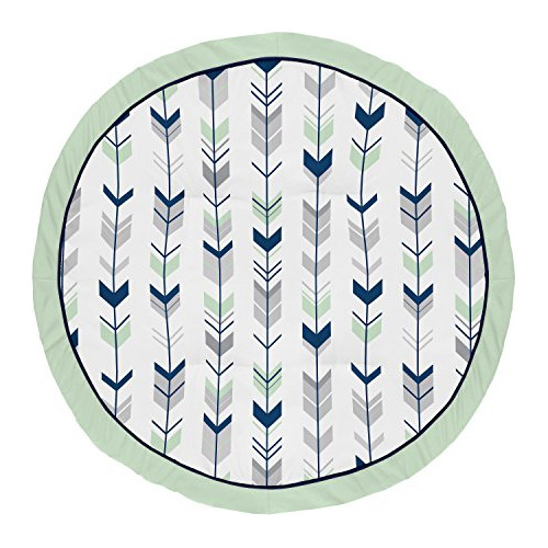 Azul Marino, Menta Y Gris Woodland Arrow Playmat Tummy ...