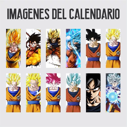 Goku Calendario mes de junio 2024 en 2023