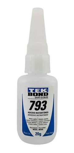 Imagem 2 de 6 de 2 Adesivo Cola Istantanea Tek Bond 793 20g Antientupimento