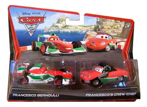 Cars Disney Francesco Bernoulli & Francesco's Crew Chief 