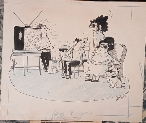 Dibujo Original De Lembo Para La Revista Patoruzu Chiste Tv