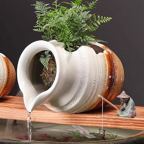 Vaso De Para Água Circulante, Vaso Hidropônico, Branco