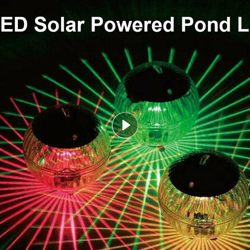 / Luz Solar Flutuante Da Piscina 3pcs Para A Decoração Da