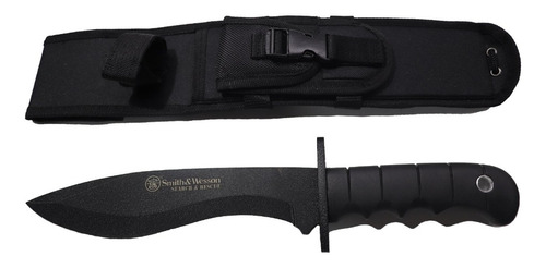 Cuchillo Puñal Tactico De Rescate Smith And Wesson Camping 