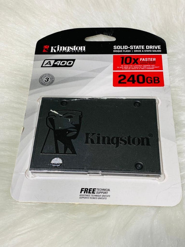 Unidad sólida interna Kingston A400 de 240 GB, 2,5 mm, color gris, HD