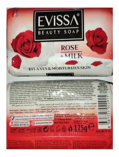 Barra 125gr Evissa Rose Milk