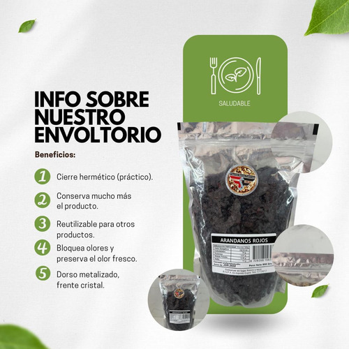 Arandanos Rojos Deshidratados Por 5 Kilos | Granel |