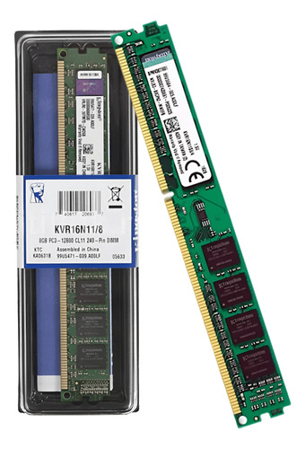Memória Ram Kingston Dimm 8gb DDR3 1600mhz Pc12800 Memória RAM