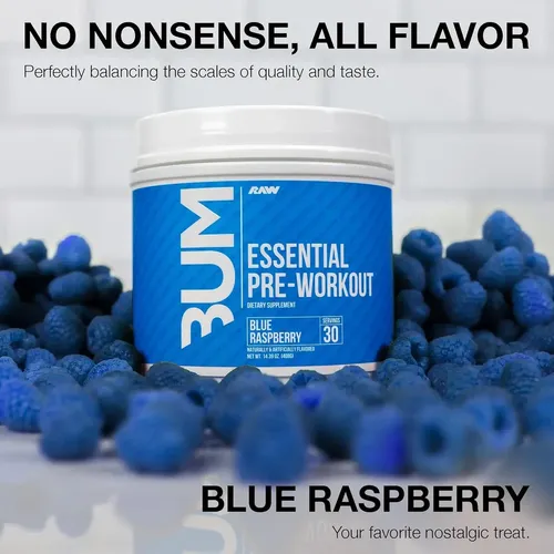 Pre Entreno Cbum Essential RAW Nutrition 30 Servicios Sabor Blue ...