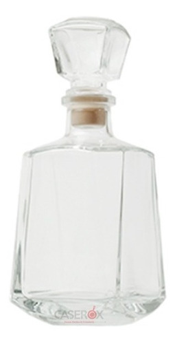 Set 6 Licorera De Vidrio C/corcho 750ml Milan - Caserox