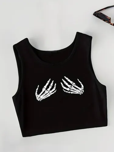 Blusa con manos de esqueleto sales