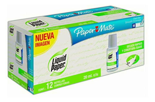 Paper Mate Las1317553 Liquid Paper Corrector En Botella Con
