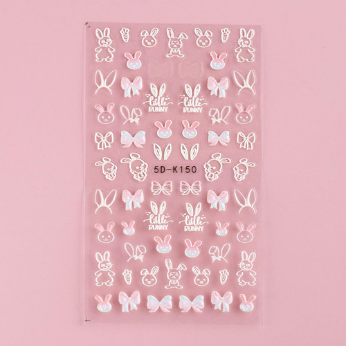 Lindas Pegatinas De Uñas En Relieve 5d, Decoración 5d-k150
