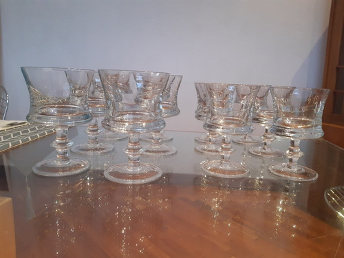 Juego De 6 Copas De Vino Y 5 Copas De Agua De Cristal