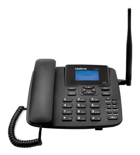 Telefone Celular Rural De Mesa Cf 4202 Dual Chip  Intelbras