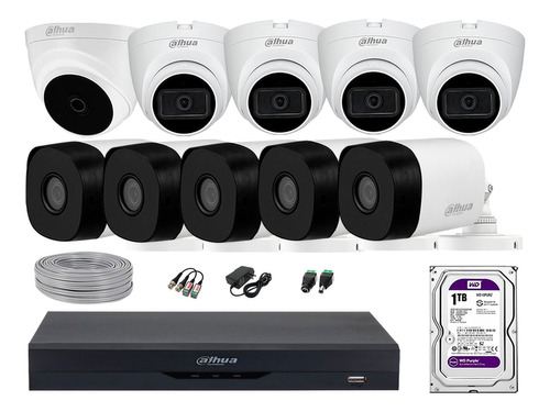 Cámaras Seguridad Kit 10 Fhd 4 Camara Audio +1tb Rec Facial