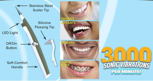 Aparelho Limpeza Dental Sonic Oral Elétrico Máquina Remover