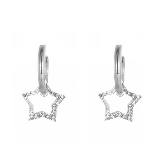 Pendientes Colgantes Con Forma De Estrella De Cristal Para M