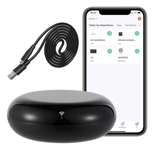 Control Remoto Infrarrojo Inteligente Universal Wi-fi + Ir, Mando Infrarrojo Inteligente Para Tv, Dvd, Aire Acondicionado, Stb, Etc, Compatible Con Alexa, Google Home, Ifttt, Siri