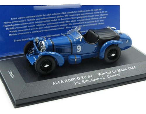 Alfa Romeo 8c Campeão Le Mans 1934 - Ixo Escala 1/43